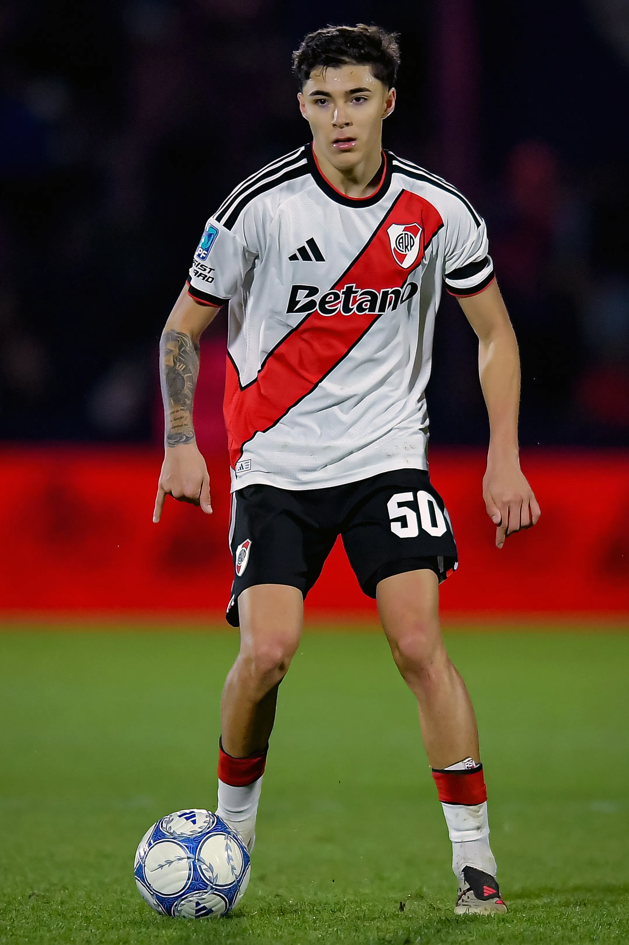 Tobías Andrada fue el mejor de River en la derrota contra Tigre. (Getty Images)