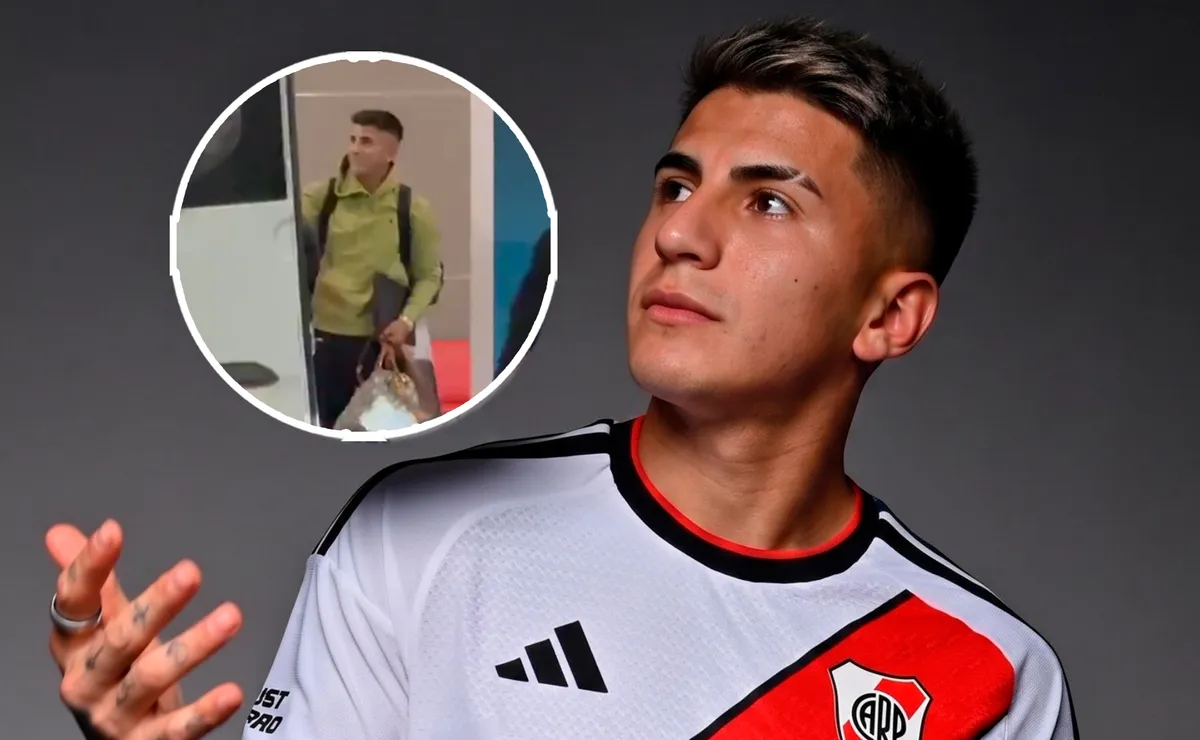 Almada se suma este lunes al plantel de River.