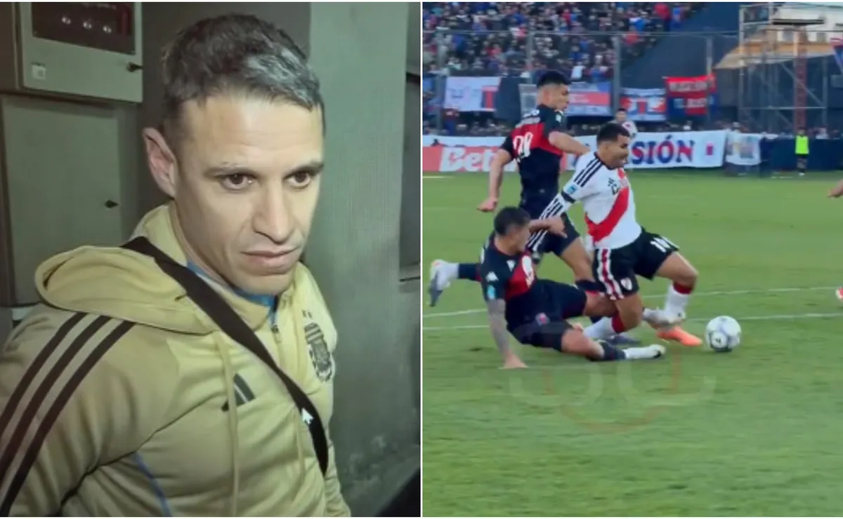 El árbitro Andrés Gariano sostuvo que no hubo penal sobre Ángel Correa, de River, ante Tigre.