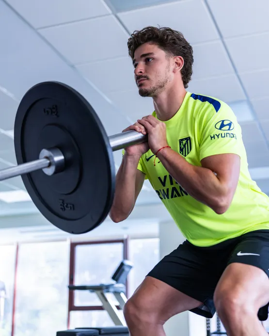 Julián se reincorporó al Atlético.