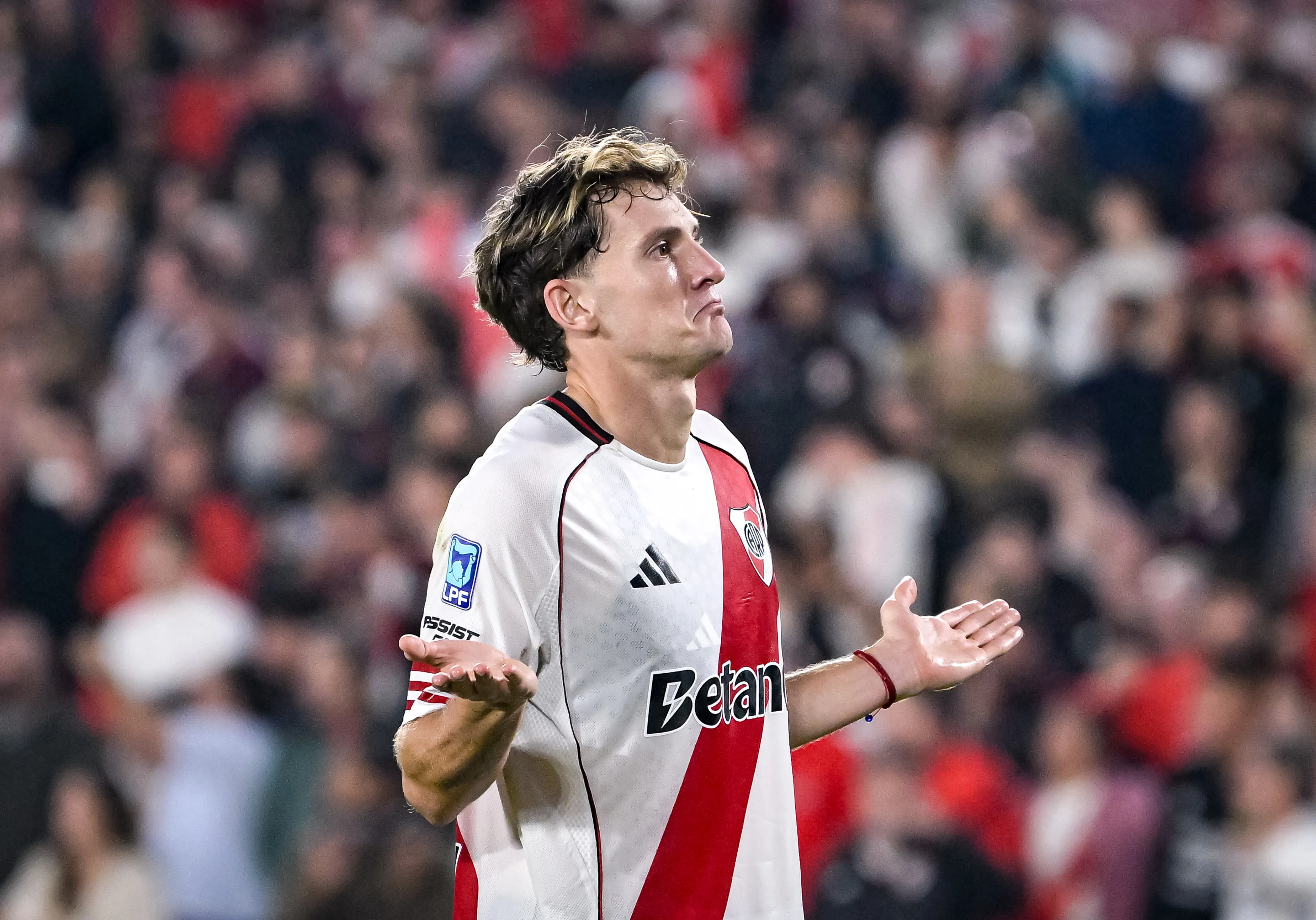 Colidio jugó 136 encuentros y convirtió 32 goles en River. (Getty Images)