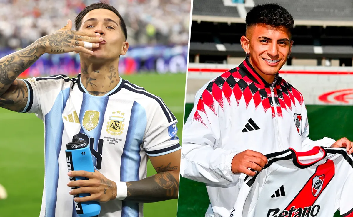 Enzo Fernández jugó con Thiago Almada en los Mundiales 2022 y 2026.