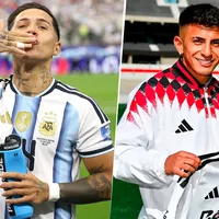 Enzo Fernández le dio la bienvenida a River a Thiago Almada con un posteo en redes