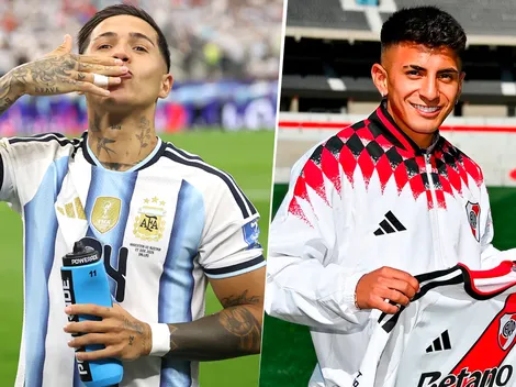 Enzo Fernández le dio la bienvenida a River a Thiago Almada con un posteo en redes