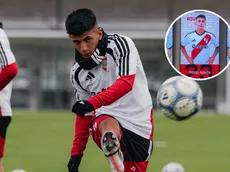Ya está en el Monumental: así se ve la gigantografía de Thiago Almada