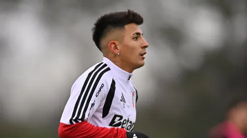 El posteo de Thiago Almada antes de su debut en River.