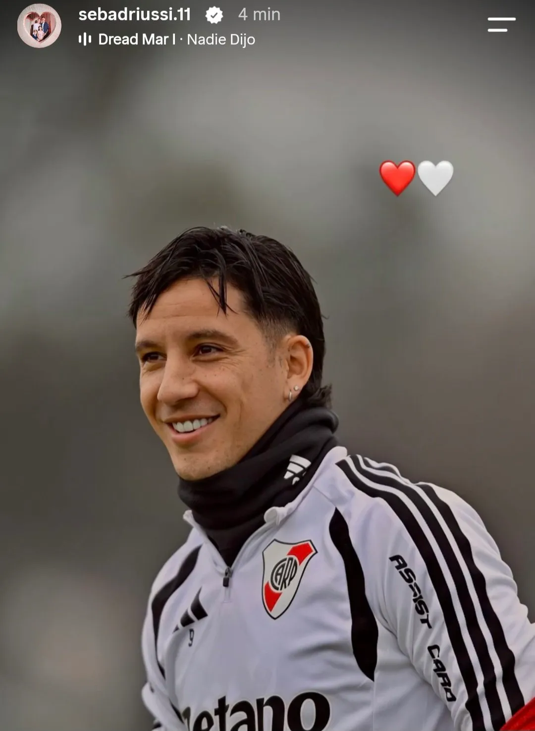 La historia de Driussi en Instagram.