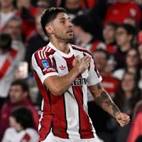 Los hinchas lo valoraron: el gesto de Gonzalo Montiel con la tribuna de River en pleno festejo de gol vs. Argentinos