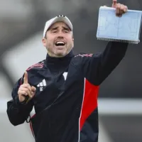 Con Lucas Martínez Quarta de lateral, la inédita defensa de River que probó Coudet para el partido con Independiente Santa Fe
