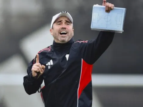 Inédito: la defensa que Coudet probó para jugar con Santa Fe ante la ausencia de Montiel