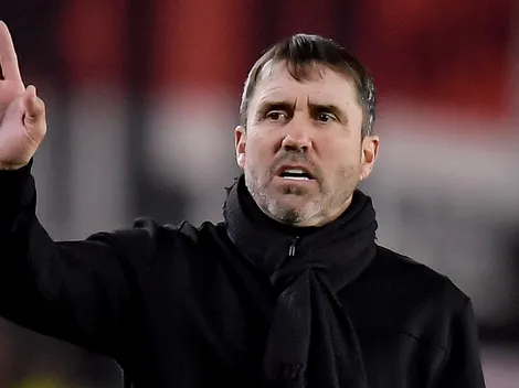 Coudet valoró el empate y generó controversia con el hincha: "Es una verguenza"