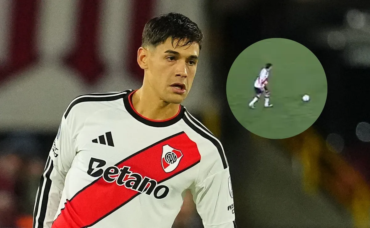 El zaguero regaló una pelota increíble.