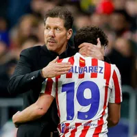 Mientras sigue la guerra entre Julián Alvarez y Atlético de Madrid, Diego Simeone hizo una incómoda declaración