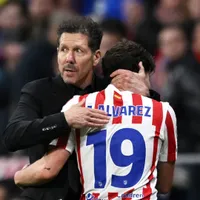 Diego Simeone le hizo un mimo a Julián Álvarez y confirmó que lo convocará en Atlético de Madrid vs. Villarreal