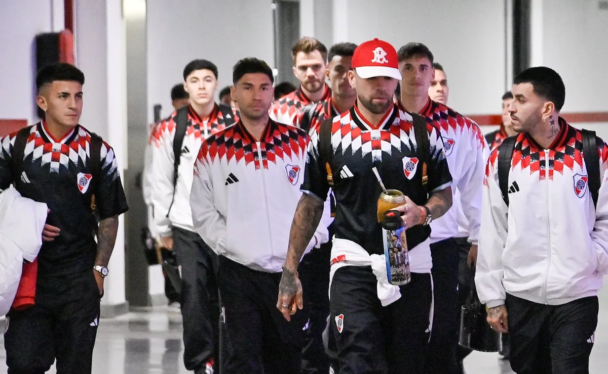 La intimidad del vestuario de River.