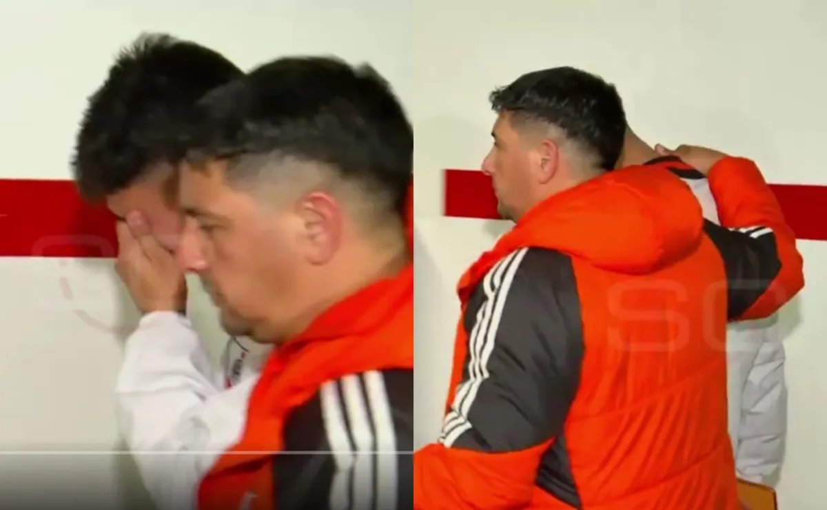 Video: Facundo González se fue desconsolado del Monumental.