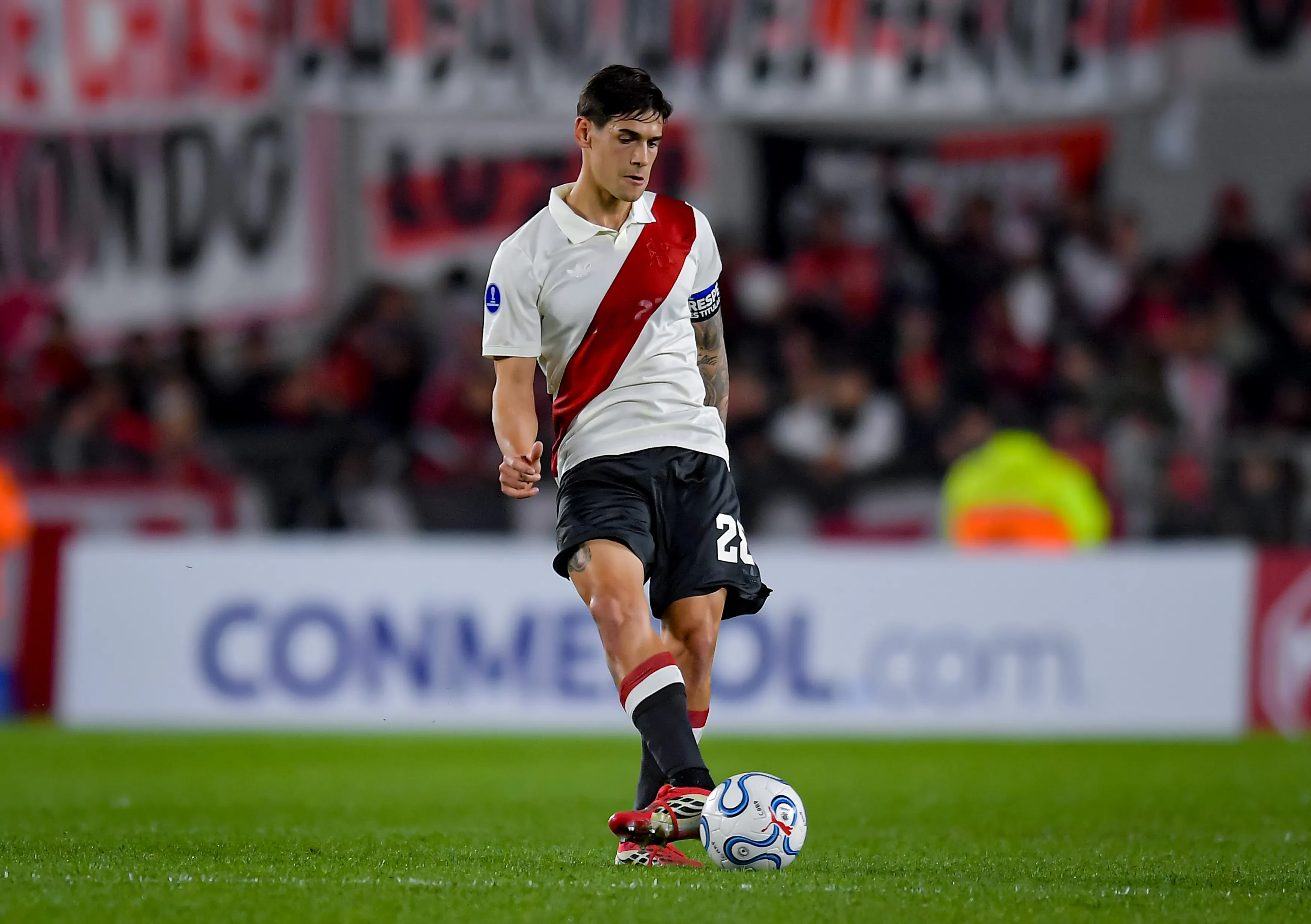 Martínez Quarta fue uno de los principales apuntados por la eliminación contra Santa Fe. (Getty Images)