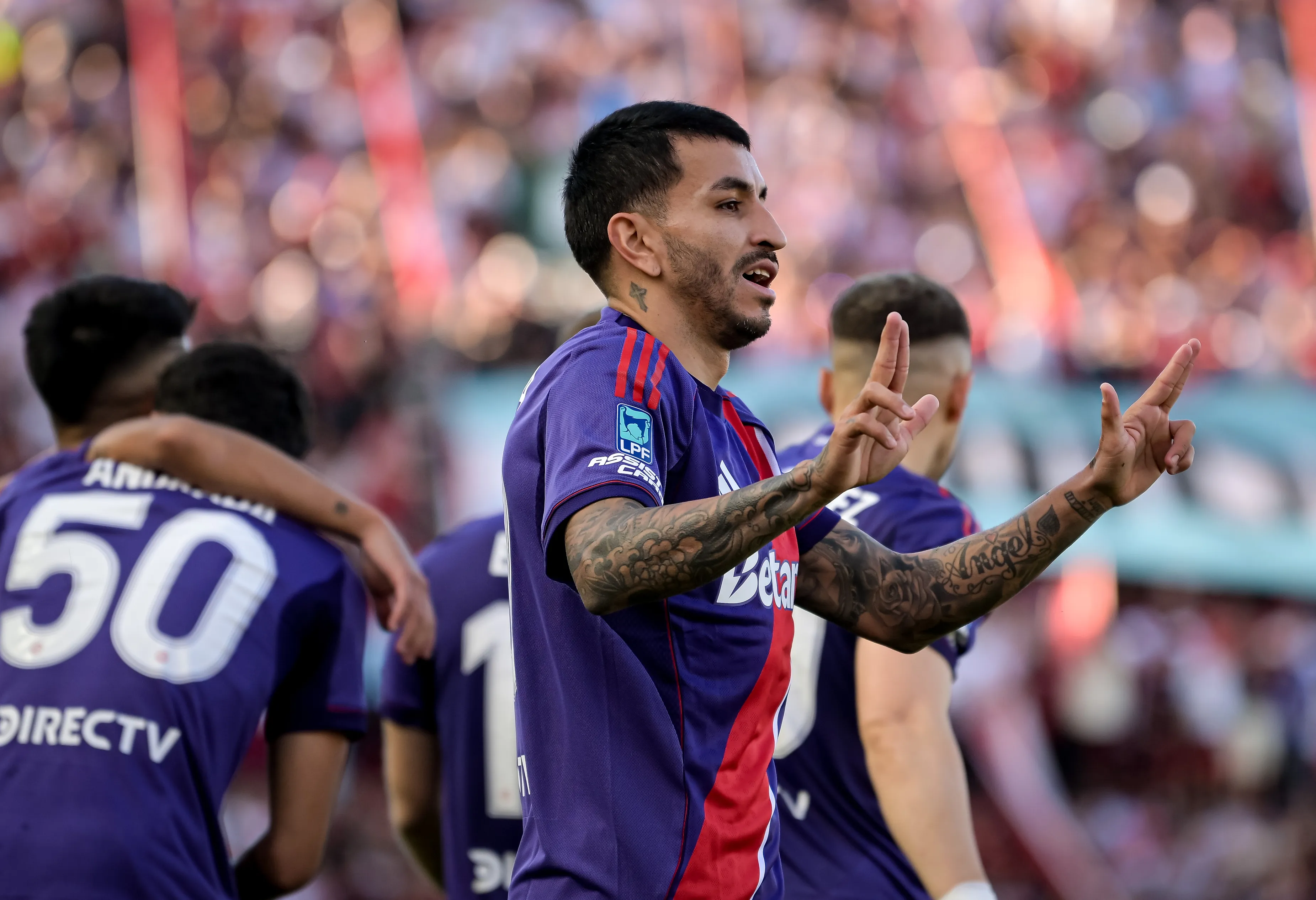 Ángel Correa dio una asistencia y anotó un gol en la victoria de River ante Banfield. (Getty Images)