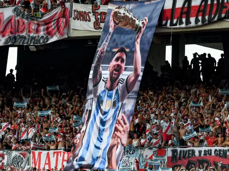 River homenajeó a Messi tras su retiro de la Selección