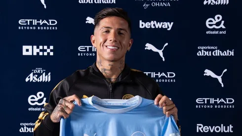 Manchester City presentó a Enzo Fernández.
