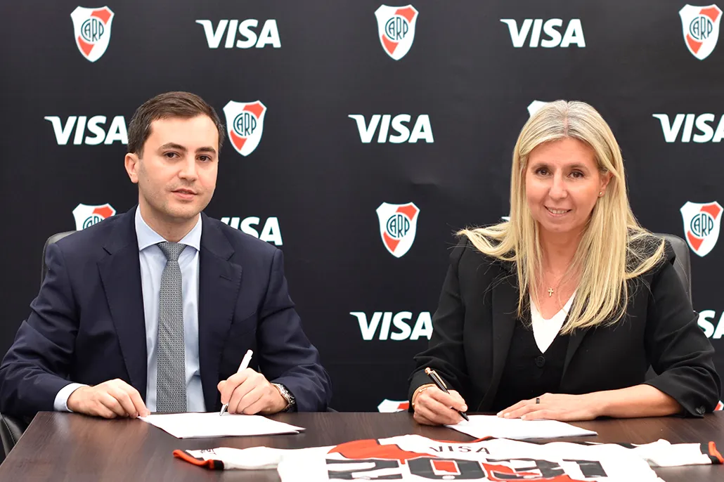River cobrará 10 millones de dólares + IVA hasta el 2031 por la alianza con Visa. (Prensa River)