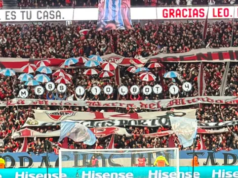 VIDEO | Así fue el reconocimiento de todo el Monumental para Messi en el minuto 10