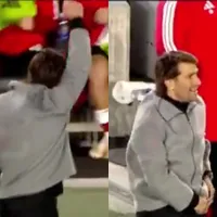 No se vio en TV: la reacción de Leo Ponzio a los goles de Montiel y Galván en River vs. Independiente Rivadavia