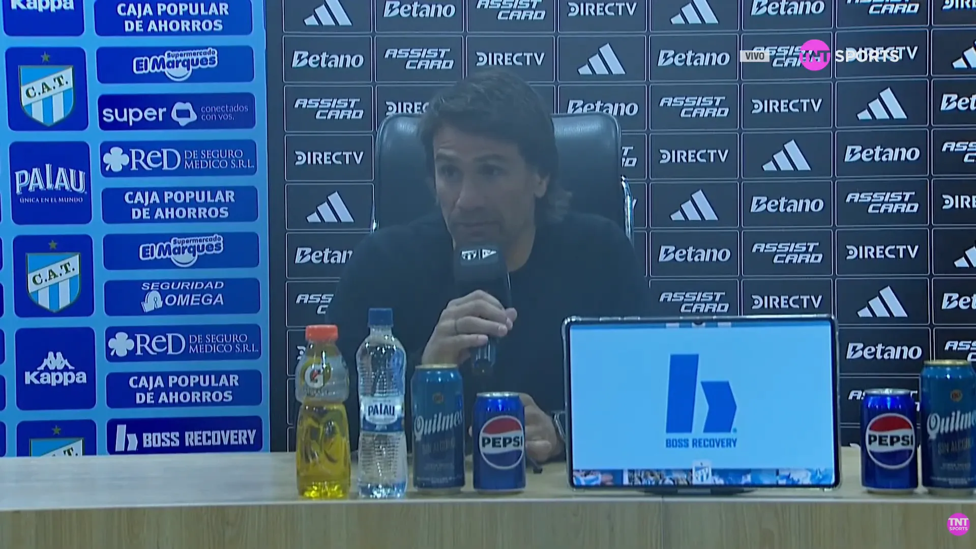 Ponzio habló en conferencia después del triunfazo contra Atlético Tucumán.