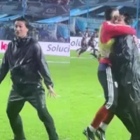 No se vio en TV: el festejo desaforado de Leo Ponzio en el gol agónico de Almada para River vs. Atlético Tucumán