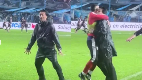 Así festejó Ponzio el gol agónico de River.