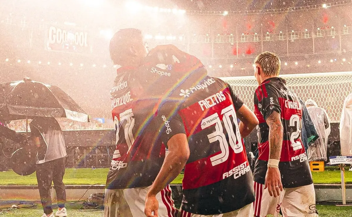 Asistencia clave de Freitas en Flamengo.