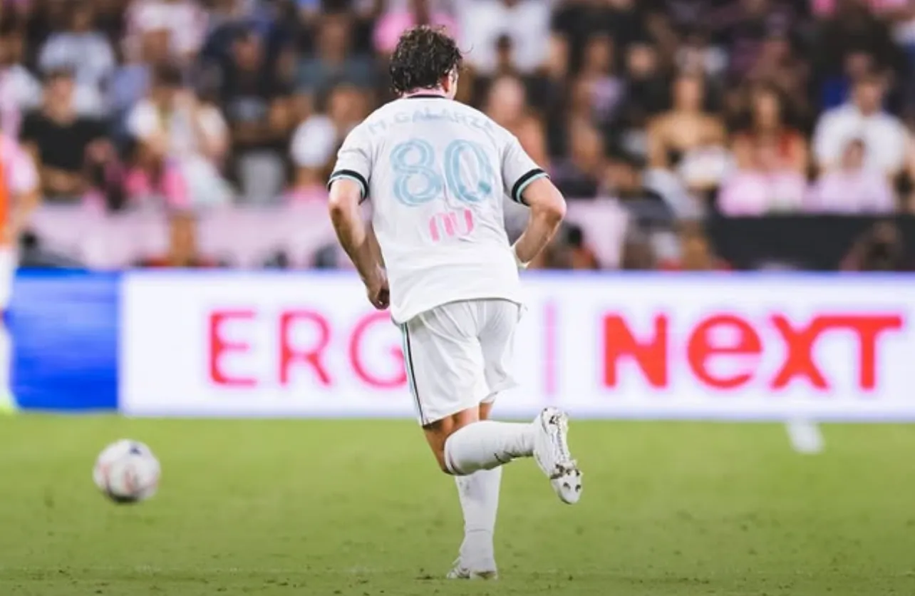 Galarza Fonda debutó con la camiseta N°80 en Inter Miami.