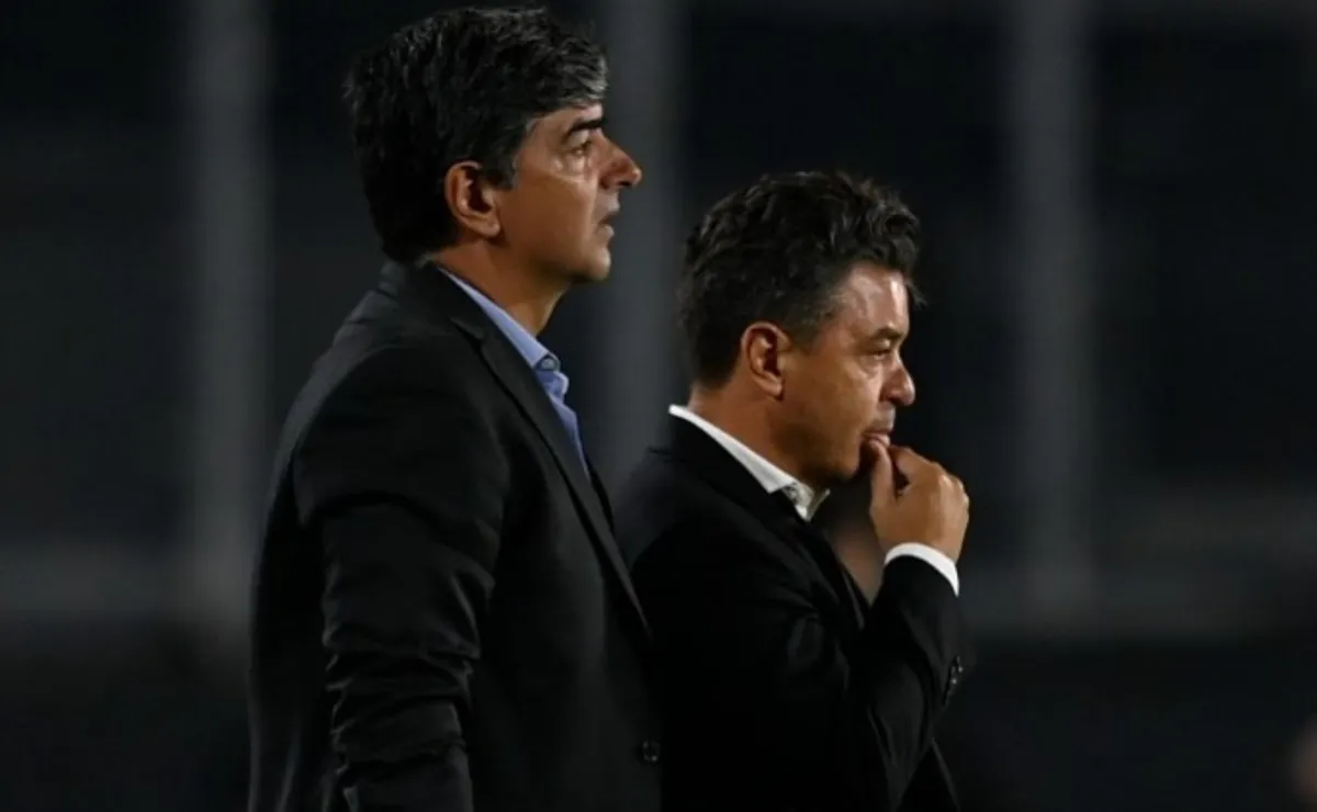 Matías Biscay y Marcelo Gallardo.