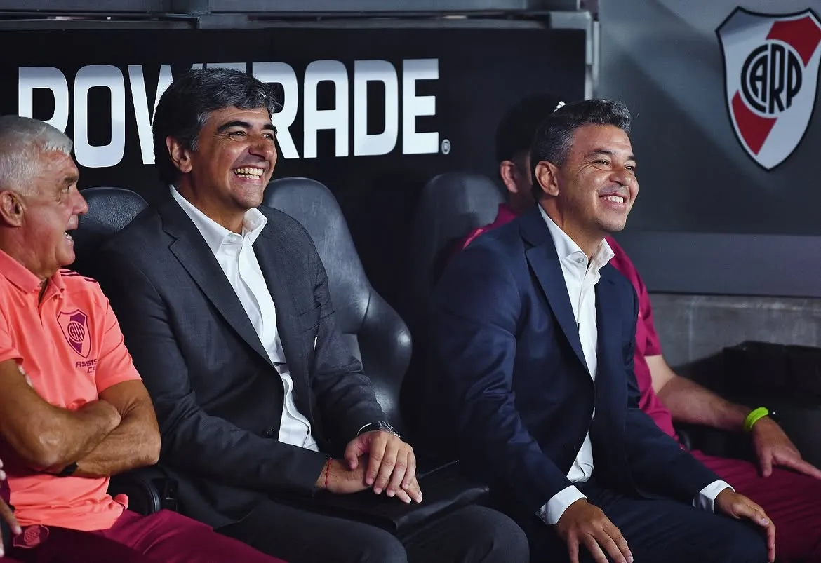 Matías Biscay y Marcelo Gallardo.