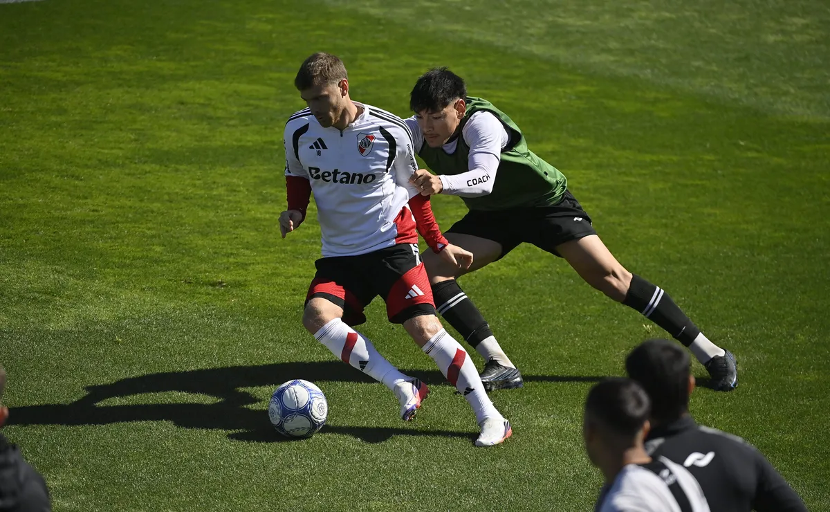 Lucas Beltrán convirtió en River vs. Vélez.
