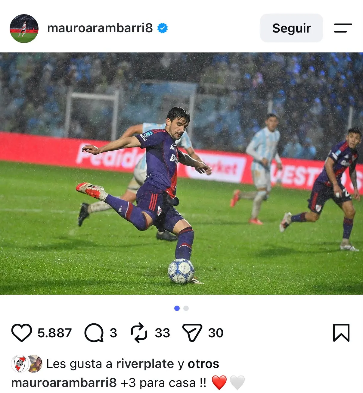 Arambarri en Instagram.