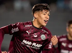 Prometía mucho en Reserva, River lo mandó a préstamo y marcó su primer gol como profesional en Uruguay