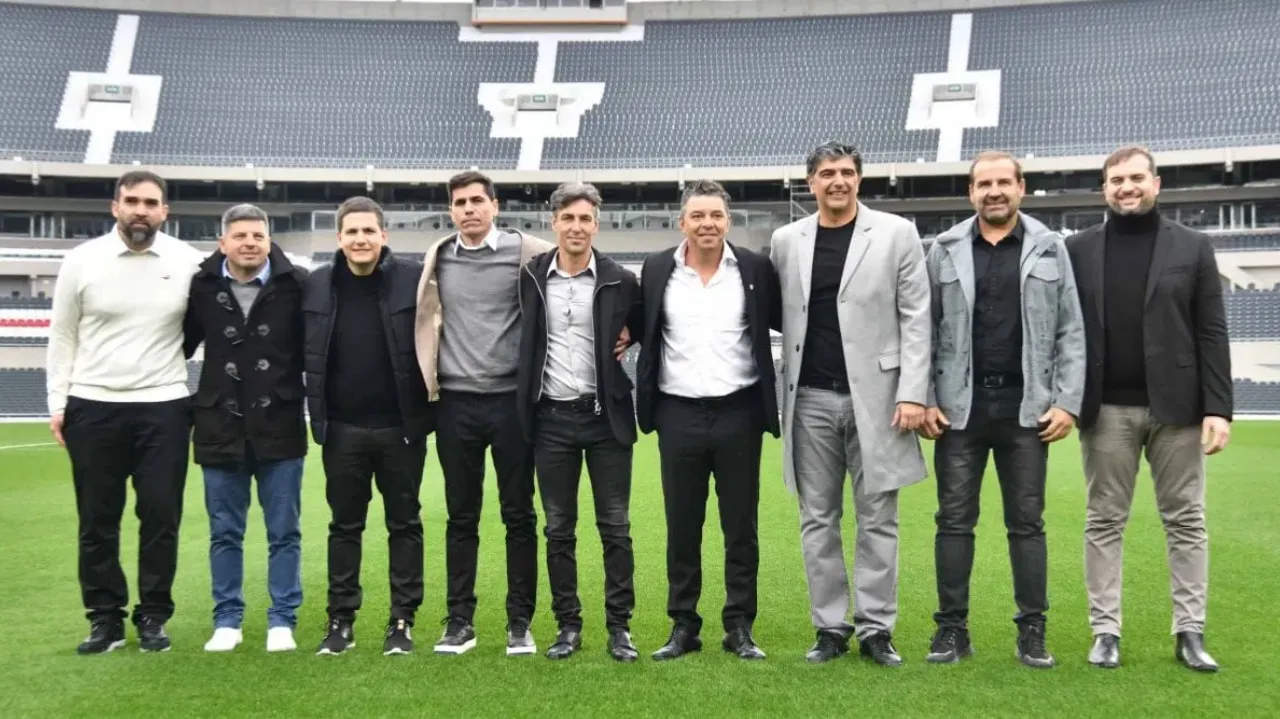Albornoz (izquierda) ya trabajó con Gallardo en River