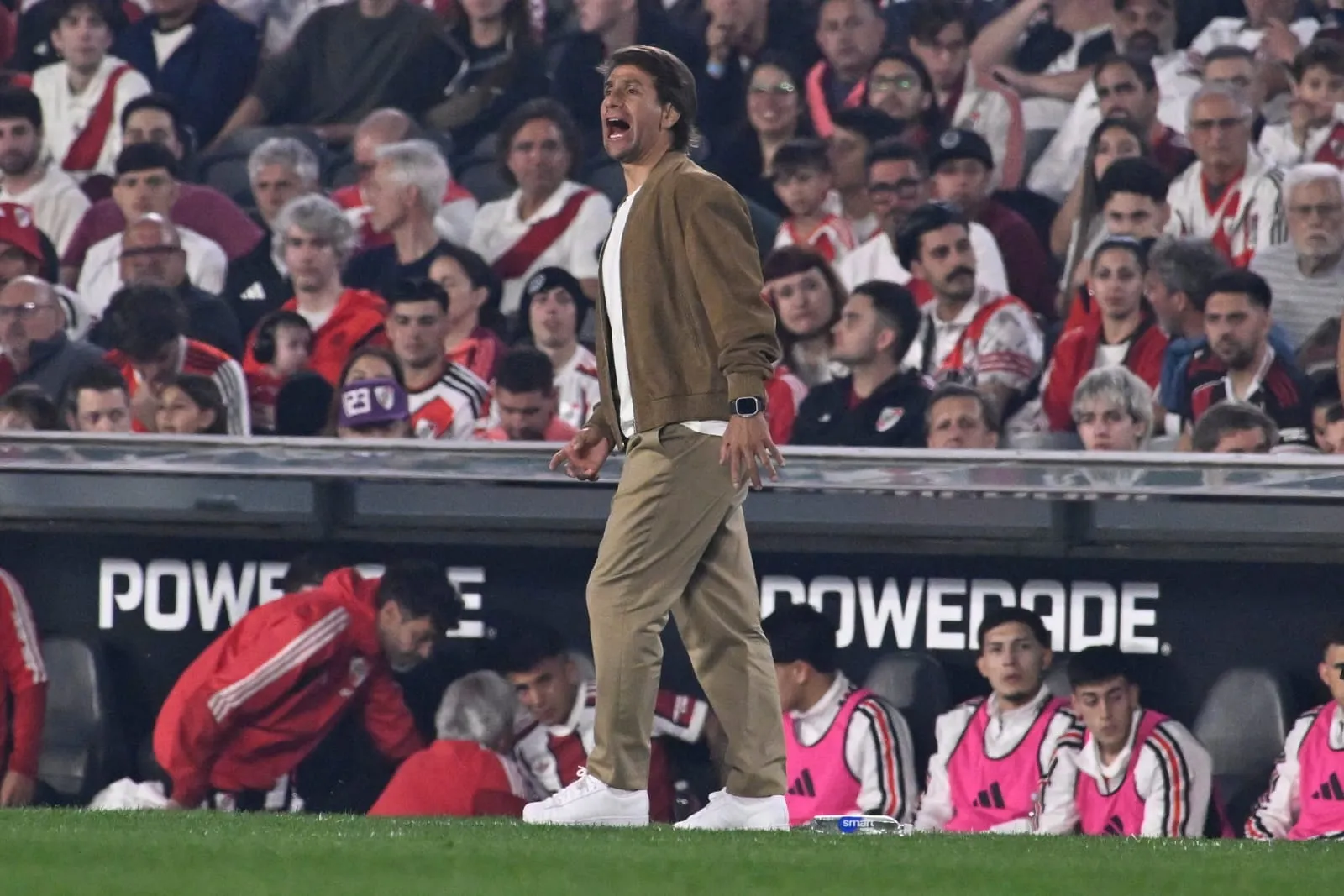 Ponzio perdió su primer partido como DT de River.