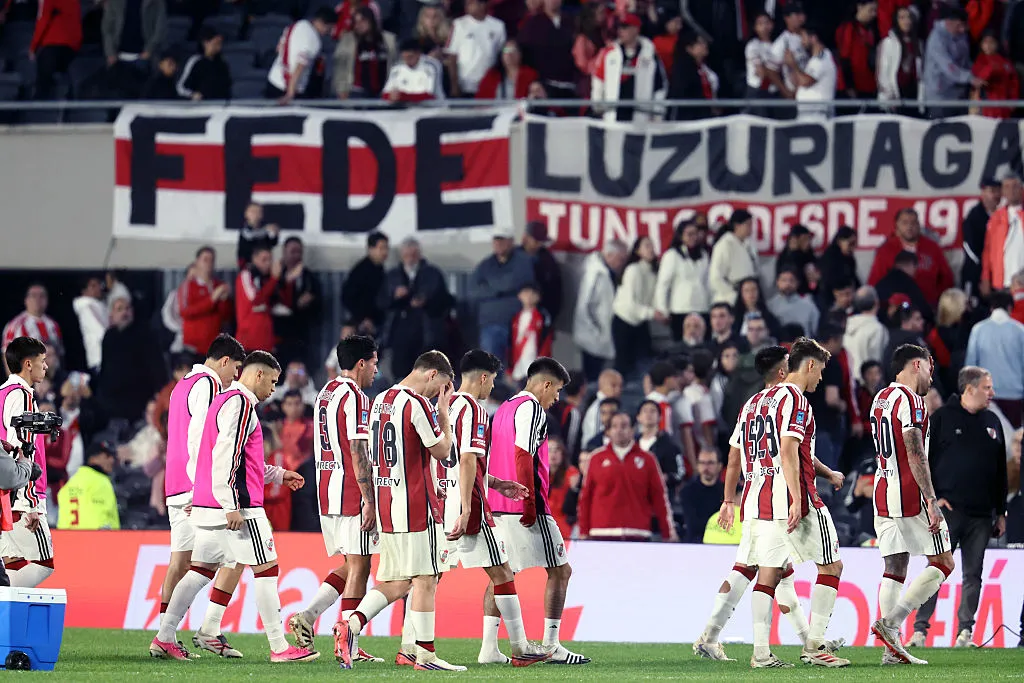 River dejó pasar la chance de meterse, de manera temporal, en los puestos de clasificación a la Libertadores 2027. (Getty Images)