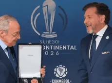 Alejandro Domínguez le regaló a Florentino Pérez la medalla de River campeón en Madrid de 2018: el motivo