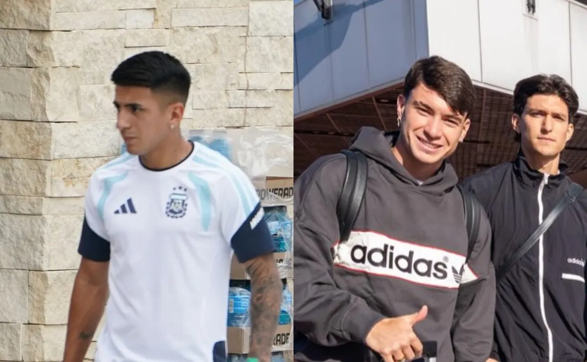 Almada y Andrada, en el predio de AFA.