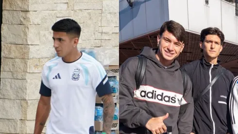 Almada y Andrada, en el predio de AFA.
