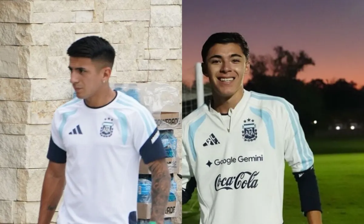 Almada y Andrada, en el predio de AFA.