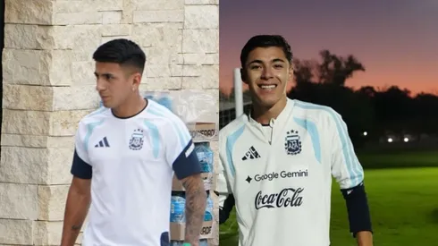 Almada y Andrada, en el predio de AFA.