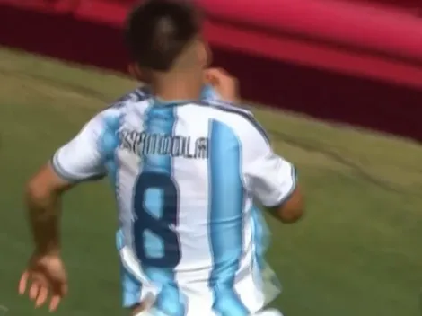 Golazo de Santiago Espíndola, joya de River, en los Juegos Suramericanos
