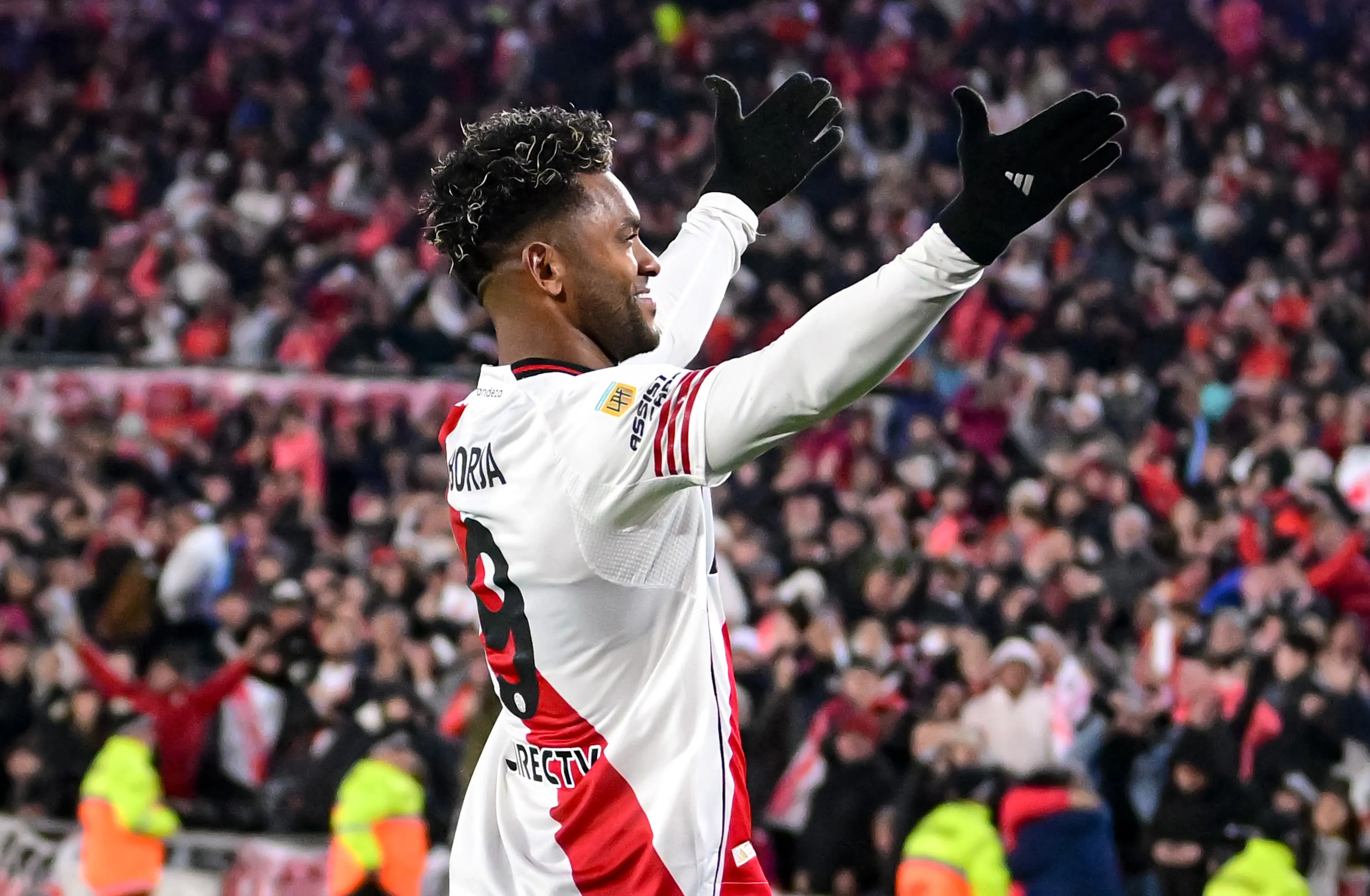 Borja disputó 159 partidos con 62 goles en River. (Getty Images)