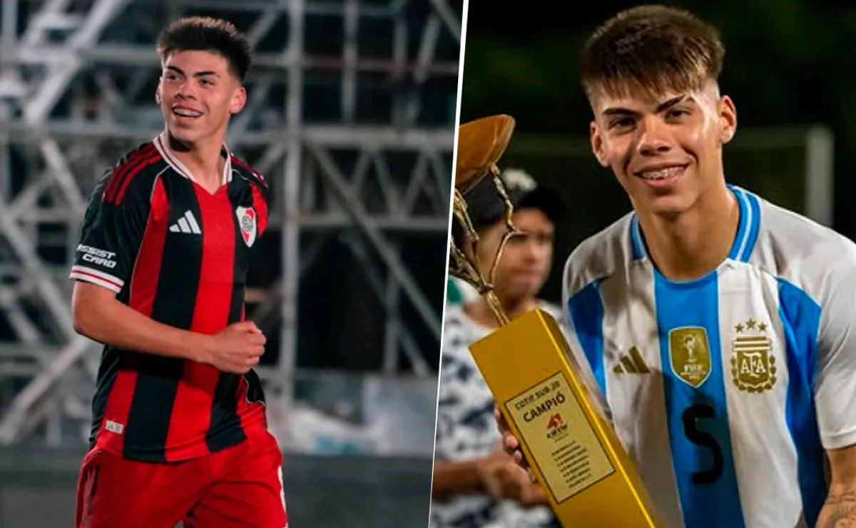 Espíndola llegó a River a los 13 años y ya da de qué hablar en el Millonario y la Selección Argentina.