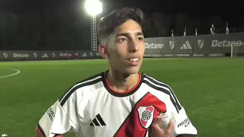 Lucas Flores, la figura del Superclásico de Reserva.