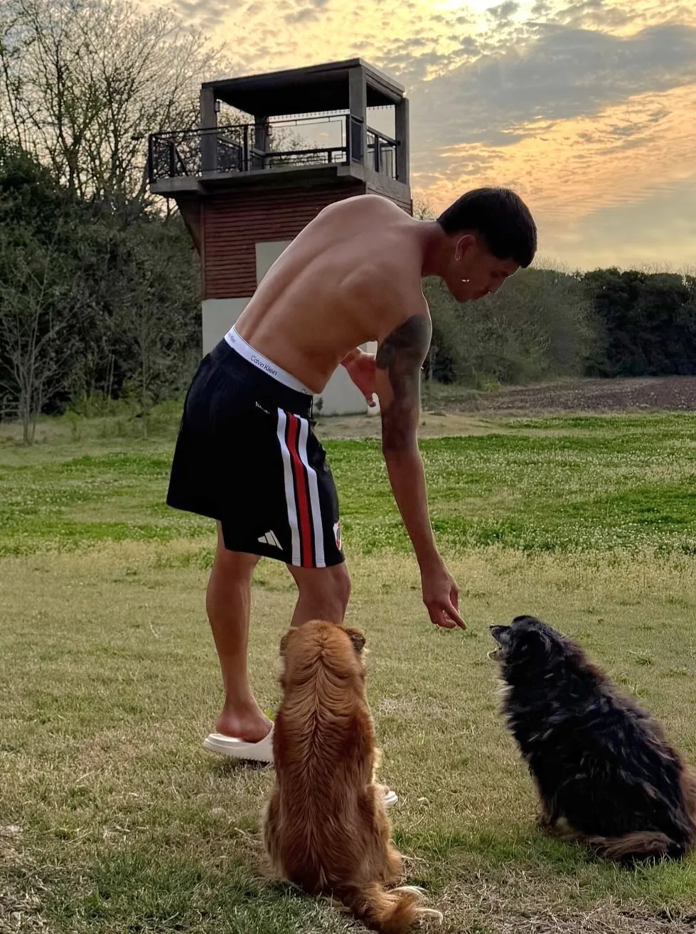 Palacios, siempre vestido de River.